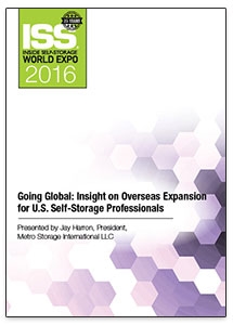 Picture of DVD - Going Global: Insight on Overseas Expansion for U.S. Self-Storage Professionals
